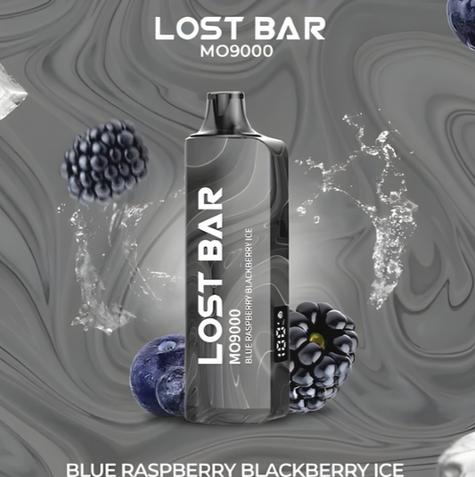 LOST BAR MO9000 RECHARGEABLE DISPOSABLE | BLUE RASPBERRY BLACKBERRY ICE