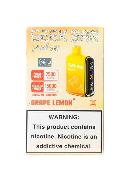 GEEK BAR PULSE DISPOSABLE | GRAPE LEMON