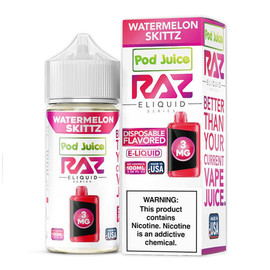 Watermelon Skittz | Pod Juice x RAZ | 100mL